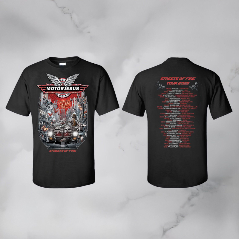 Motorjesus - Streets Of Fire TourshirtT-Shirt