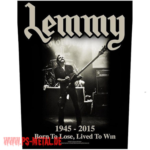Motörhead - Lemmy Born To Lose, Lived To WinBackpatch
