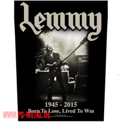 Motörhead - Lemmy Born To Lose, Lived To WinBackpatch
